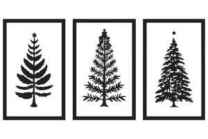 Christmas Tree Silhouette bundle vector