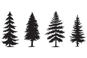 Set of Christmas Tree bundile vector
