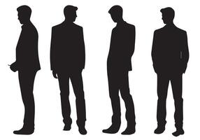 Man Silhouette Bundle design vector