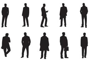 silhouette of a group of men walking on white background vector