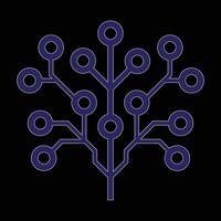 circle tree design illustration vector