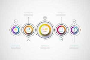 infografía negocio diseño modelo vector