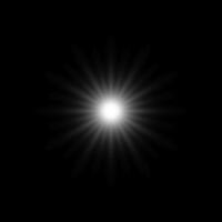 Glare star on black. Light flashes. elements with glow effect vector