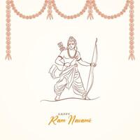 Ram Navami, poster, , Sri Rama Navami post, Social Media post, vector