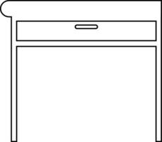 escritura escritorio hogar mueble diseño. vector