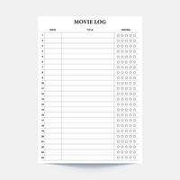 movie tracker,movie log,movie log journal,movie challenge,movie planner,movie tracker insert,movie watched log,movie ratings,movie watched log,movie list vector