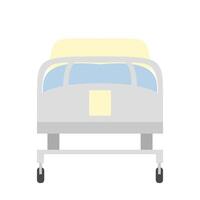 patient hospital bed vector