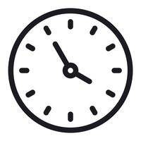 hora icono, reloj ilustración vector