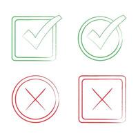 Modifiable Checkmark Templates vector