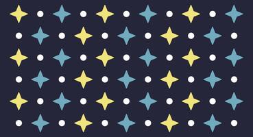 Cute stars and dots seamless pattern template for designs flat illustration on background. vector