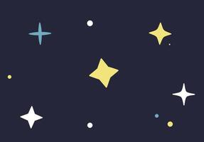 Shining stars, starry sky, many stars, starry endless sky, night sky with glowing sparkles, magic glowing sparkles over skyline, heaven horizon nighttime flat illustration. vector