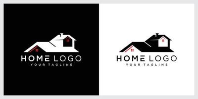 hogar logo modelo para real inmuebles empresa vector