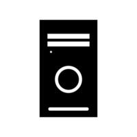 Computer case icon on white background vector