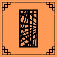 Abstract Pattern for CNC Cutting vector