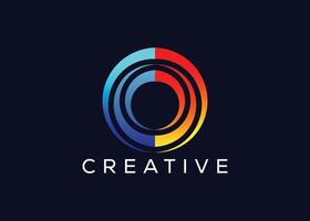 Creative and minimal abstract Circle technology logo template. Modern Circle technology logo vector