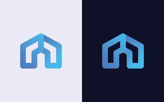 Creative and minimal colorful home logo template. Modern house logo vector