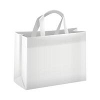 papel bolso maquetas de compras regalos y comida paquetes realista diseño blanco marrón y negro vector