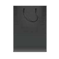 papel bolso maquetas de compras regalos y comida paquetes realista diseño blanco marrón y negro vector