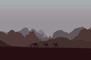 animal in nature. Illustration in flat style. vector