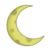 illustration of crescent moon vector