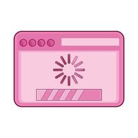 illustration of website loading vector