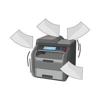 illustration of printer vector