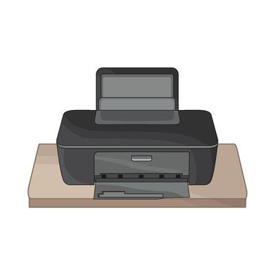 illustration of printer