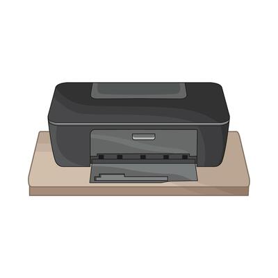 illustration of printer