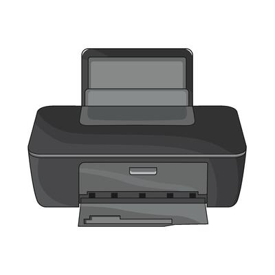 illustration of printer