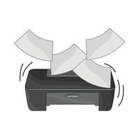 illustration of printer vector