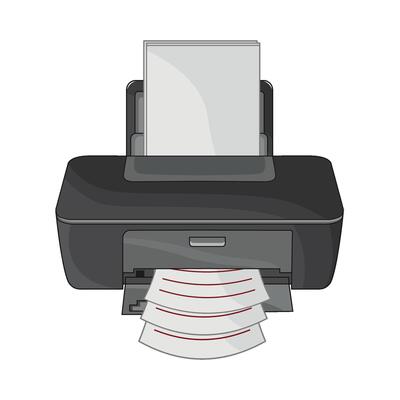 illustration of printer