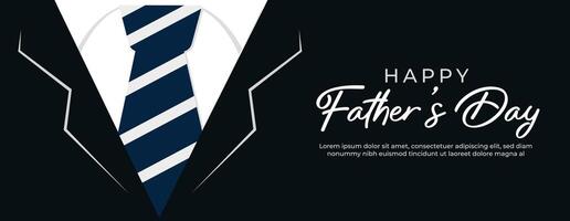 Happy fathers day social media post. Father's day greeting card. vector