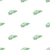 Seamless car pattern. Cartoon car background. Racing illustration vector