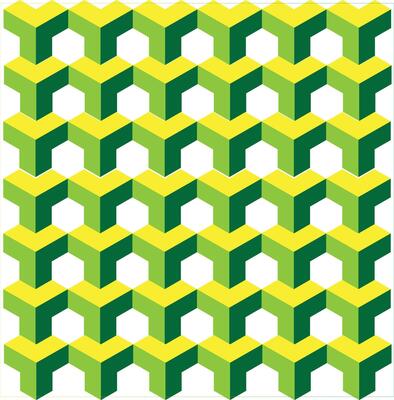 seamless pattern with hexagons design