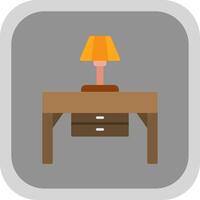 Console Table Flat Round Corner Icon vector