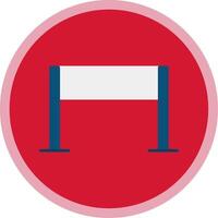 Gameplay Flat Multi Circle Icon vector