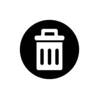 Trash can icon set. garbage illustration sign collection. basket symbol or logo. vector