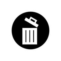 Trash can icon set. garbage illustration sign collection. basket symbol or logo. vector
