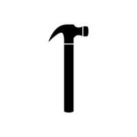 Hammer icon. Repair illustration sign. Tool symbol or logo. vector