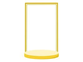 Empty Product Frame Podium Stage vector