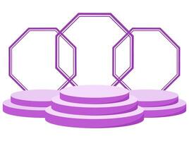 Podium Frame Stage Background Illustration vector