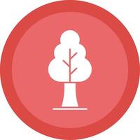 Tree Glyph Multi Circle Icon vector