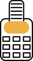 Point Of Service Skined Filled Icon vector