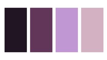 Purple color palette. Set of bright color palette combination in rgb hex. Color palette for ui ux design. Abstract illustration for your graphic design, banner, poster or landing page vector