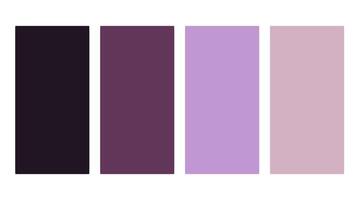 Purple color palette. Set of bright color palette combination in rgb hex. Color palette for ui ux design. Abstract illustration for your graphic design, banner, poster or landing page vector