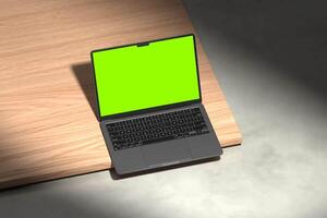 il computer portatile animazione con verde schermo video