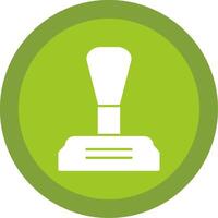 Gear Stick Glyph Multi Circle Icon vector