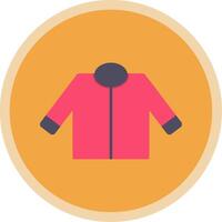 Driver Jacket Flat Multi Circle Icon vector