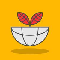 Ecosystem Filled Shadow Icon vector