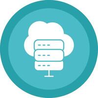 Backup Glyph Multi Circle Icon vector
